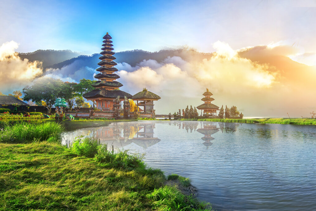 Pura ulun danu bratan temple in Bali, indonesia